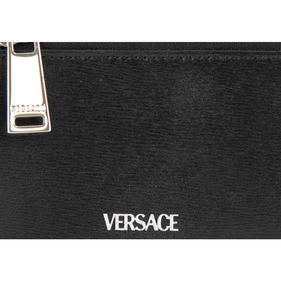 Leather Card Holder with Coin Pocket