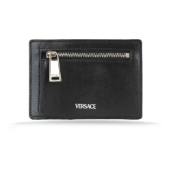 Leather Card Holder with Coin Pocket