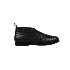 Leather Crocodile Boots