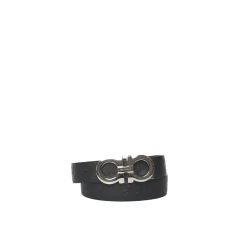 Leather Gancini Belt