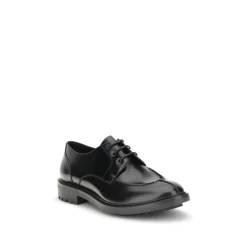 Leather Lace-Ups with Contemporary Twist