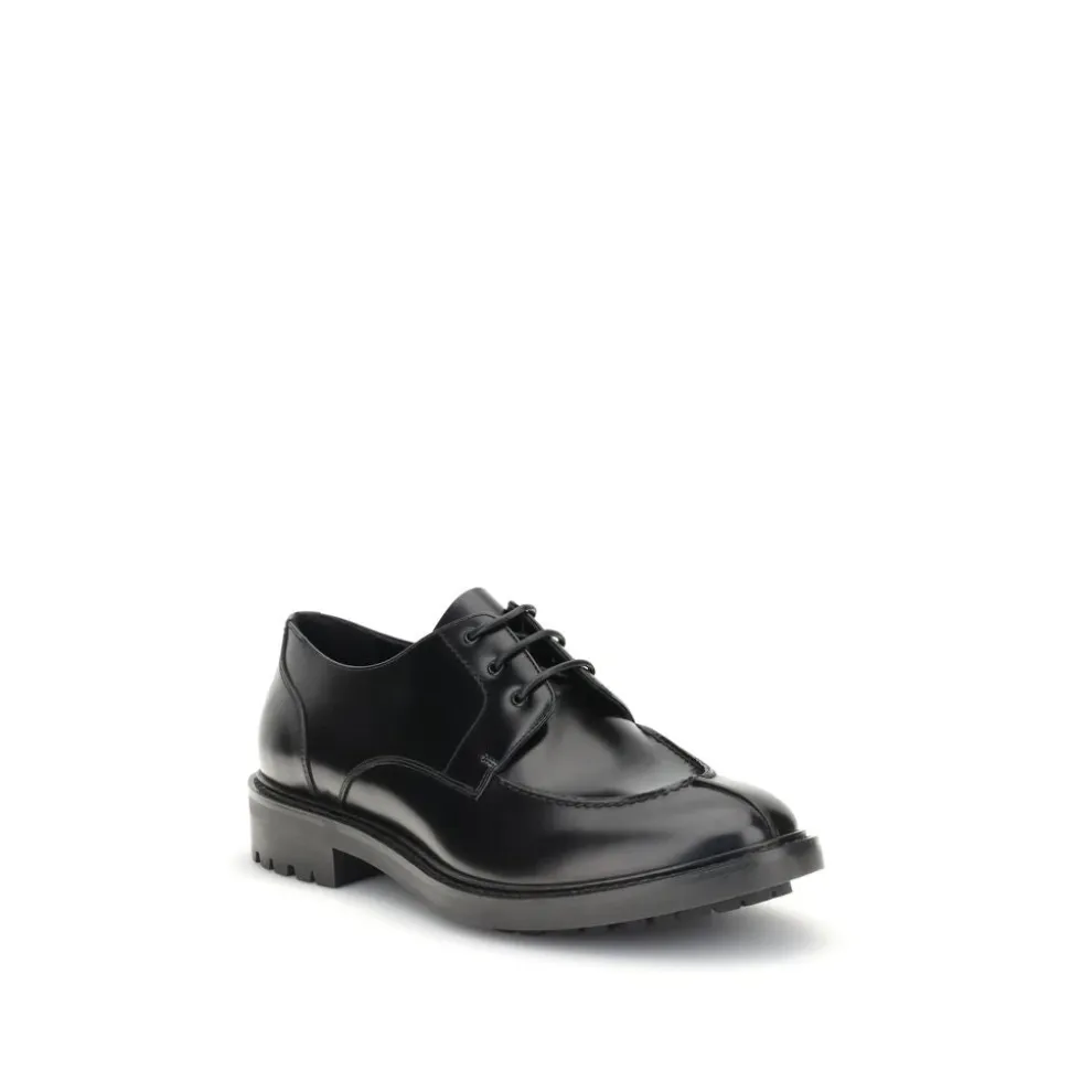 Leather Lace-Ups with Contemporary Twist