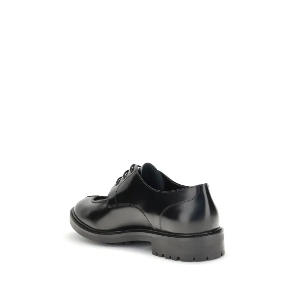 Leather Lace-Ups with Contemporary Twist
