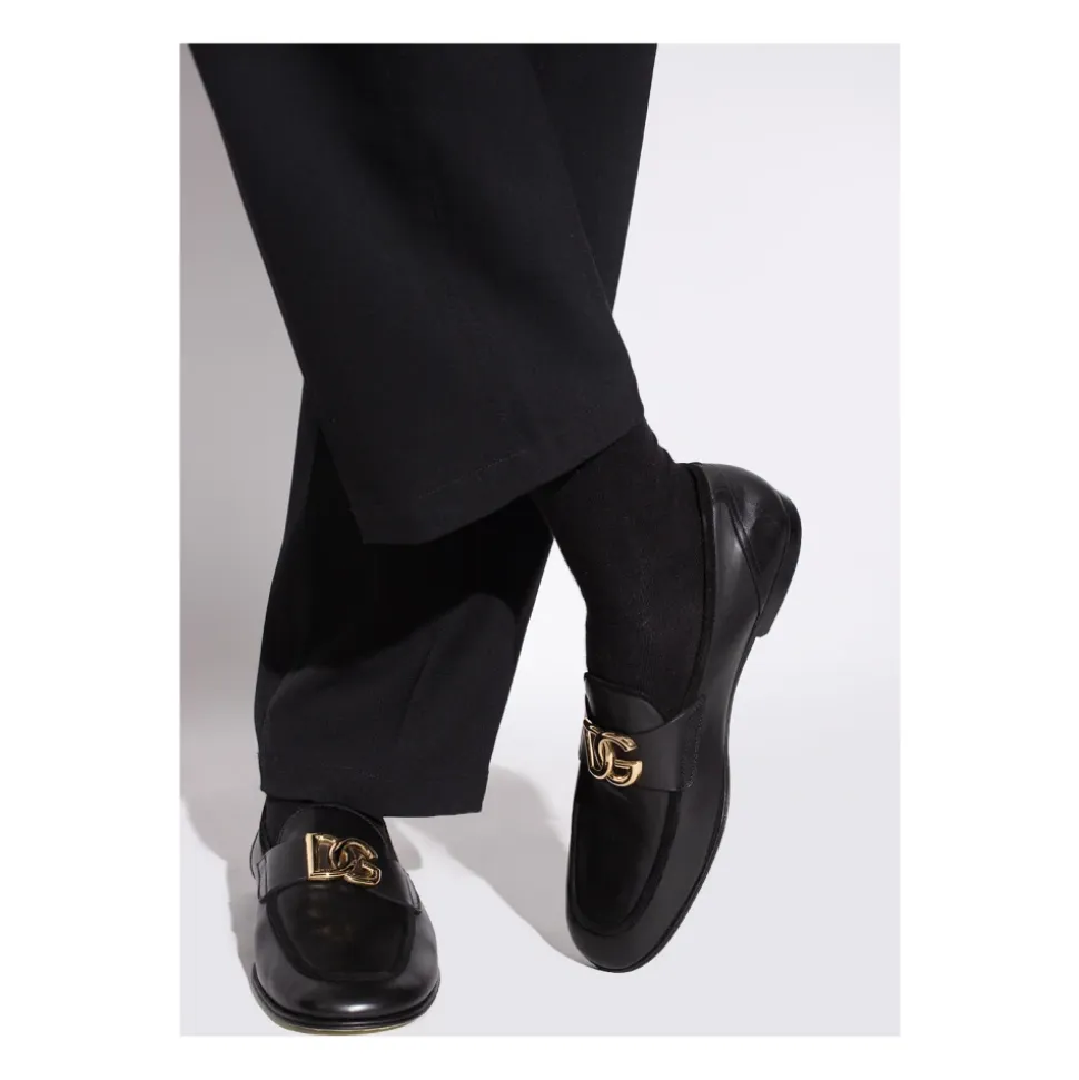 Leather loafers