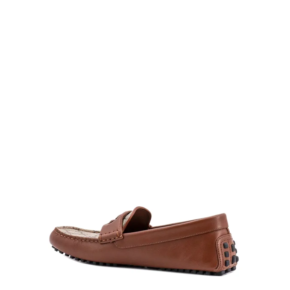 Leather Loafers with GG Logo