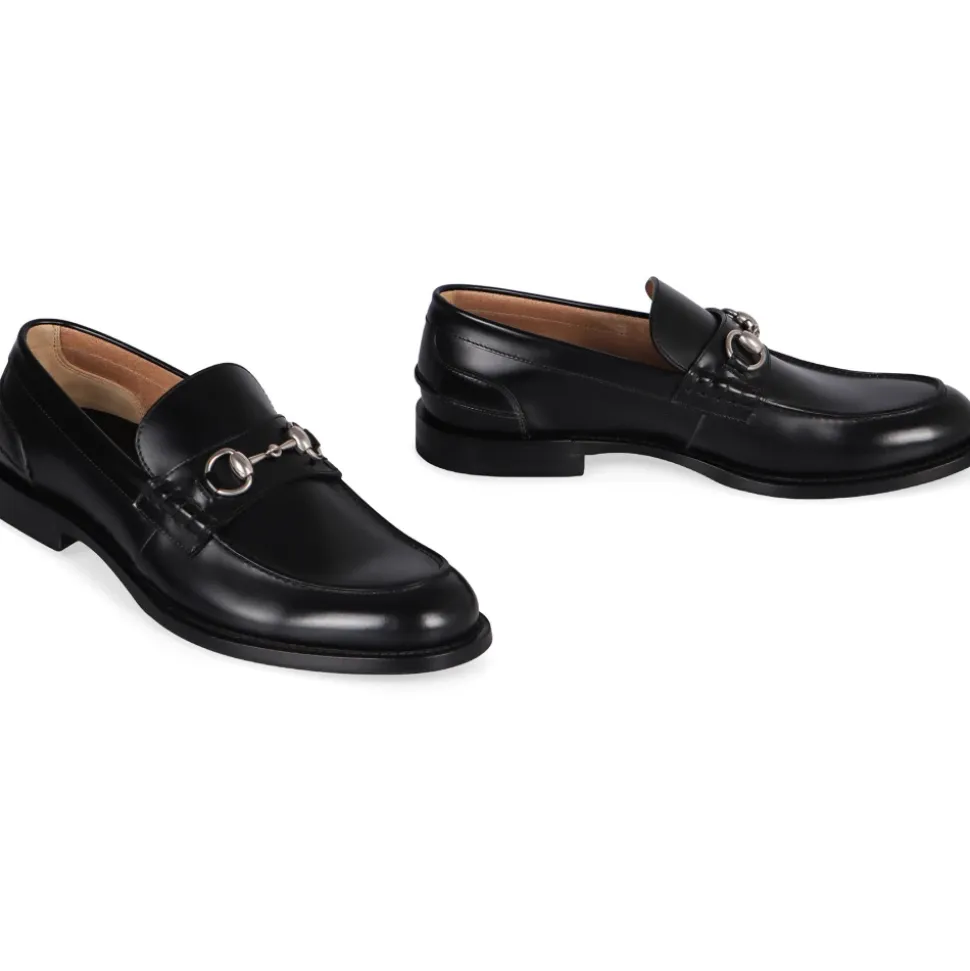 Leather Loafer with Clasp