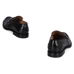 Leather Loafer with Clasp