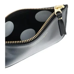 Leather Mini Pouch with Logo Print