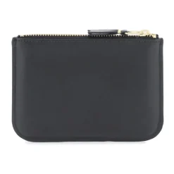 Leather Mini Pouch with Logo Print