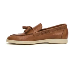 Leather Moccasin with Removable Leather Insole