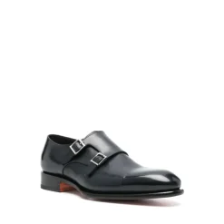 Leather Monk Strap Shoes