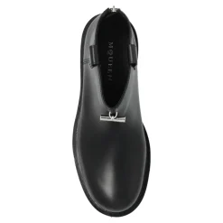 Leather platform shoes