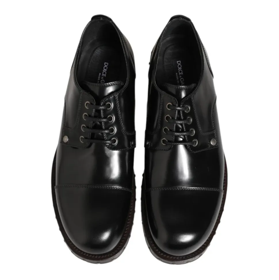 Leather Studded Formal Derby Shoes