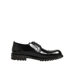 Leather Studded Formal Derby Shoes