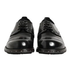 Leather Studded Formal Derby Shoes