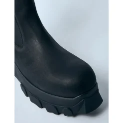 Leather Tractor Boots with Track Outsole