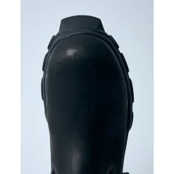 Leather Tractor Boots with Track Outsole