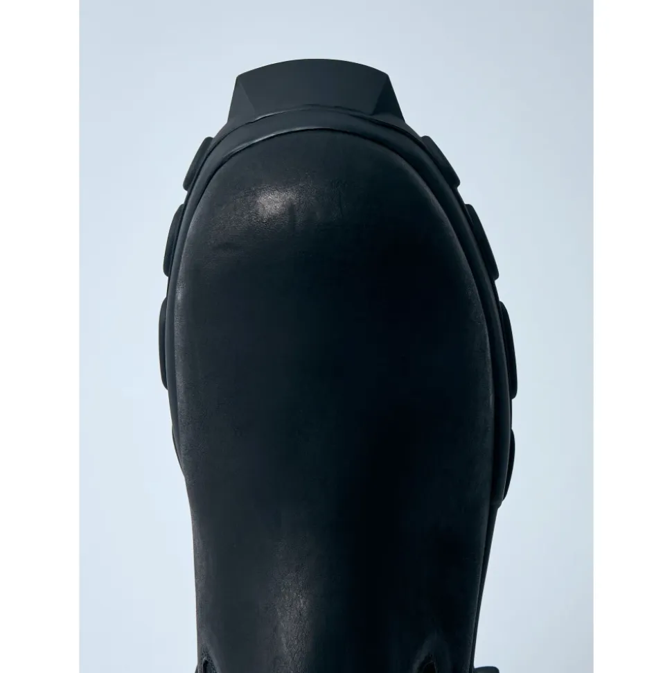 Leather Tractor Boots with Track Outsole