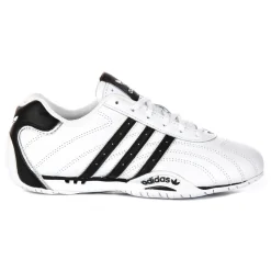 Leather Trainers in White Black