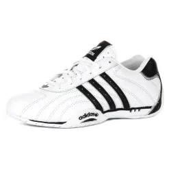 Leather Trainers in White Black