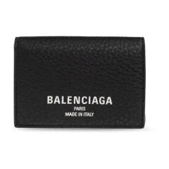 Leather Wallet with Printed Logo