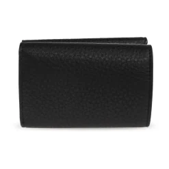 Leather Wallet with Printed Logo