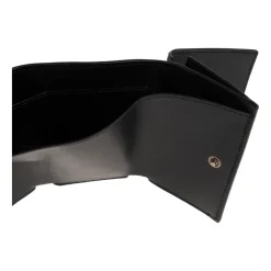 Leather Wallet with Printed Logo