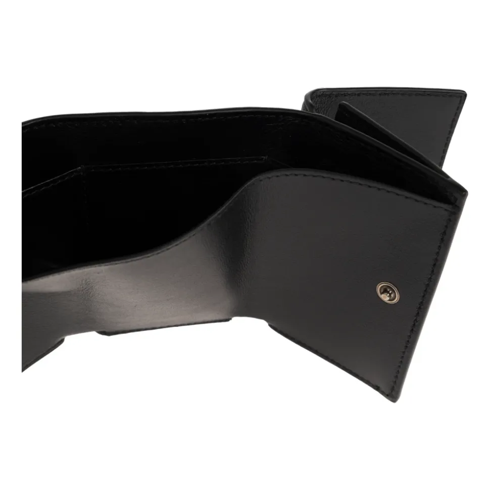 Leather Wallet with Printed Logo