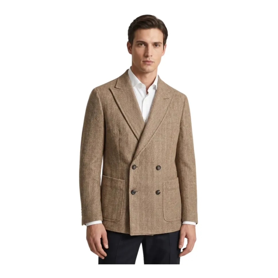 Light Jersey Double-Breasted Jacket