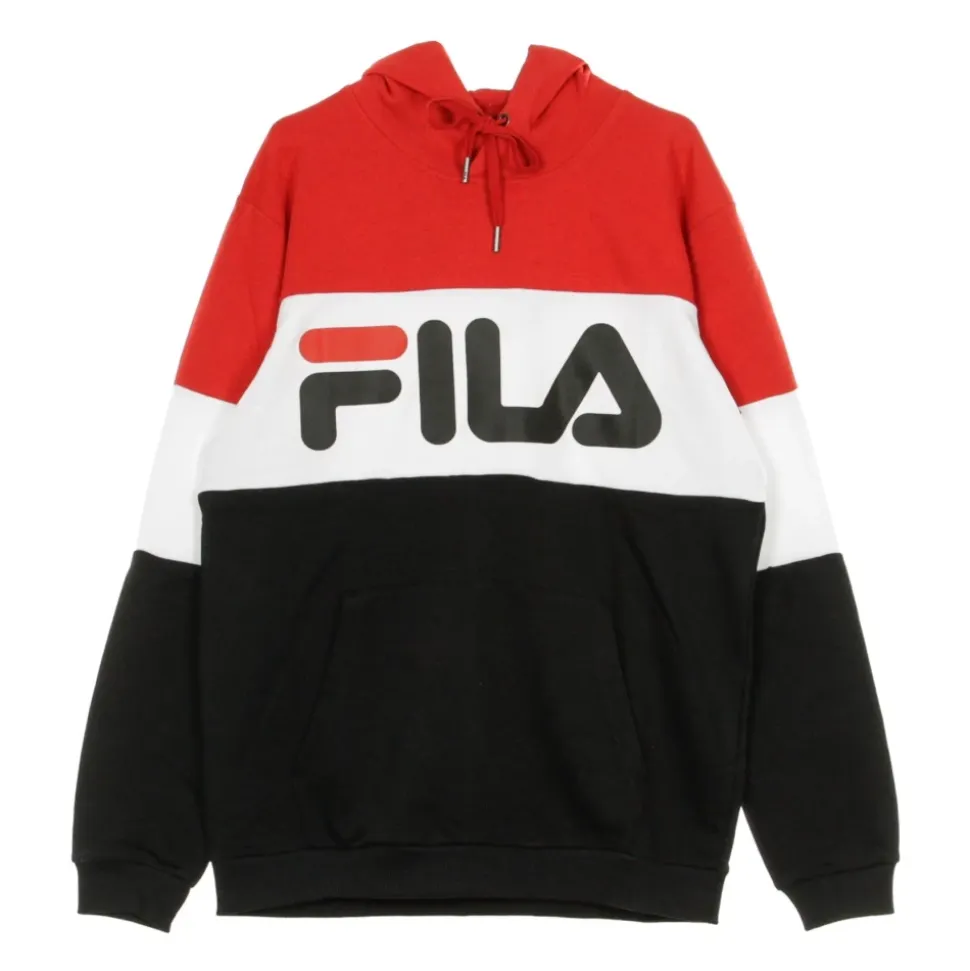 Lightweight Hoodie Night Blocked Red/Black/White
