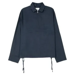 Linen Quarter Zip Pullover