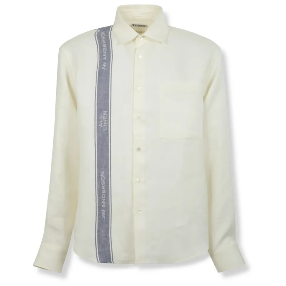 Linen Tea Towel Stripe Shirt