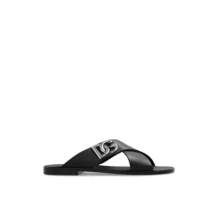 Logo Calfskin Slides