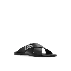 Logo Calfskin Slides
