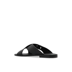 Logo Calfskin Slides