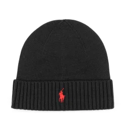 Logo-Embroidered Wool Beanie