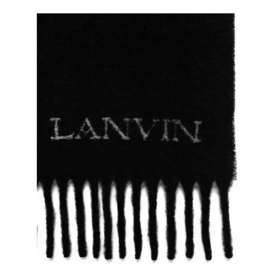 Logo Fringed Scarf