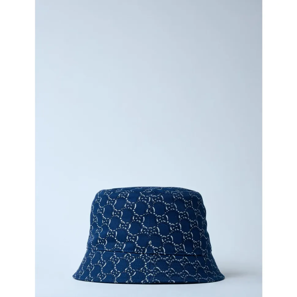 Logo Motif Cotton Twill Bucket Hat