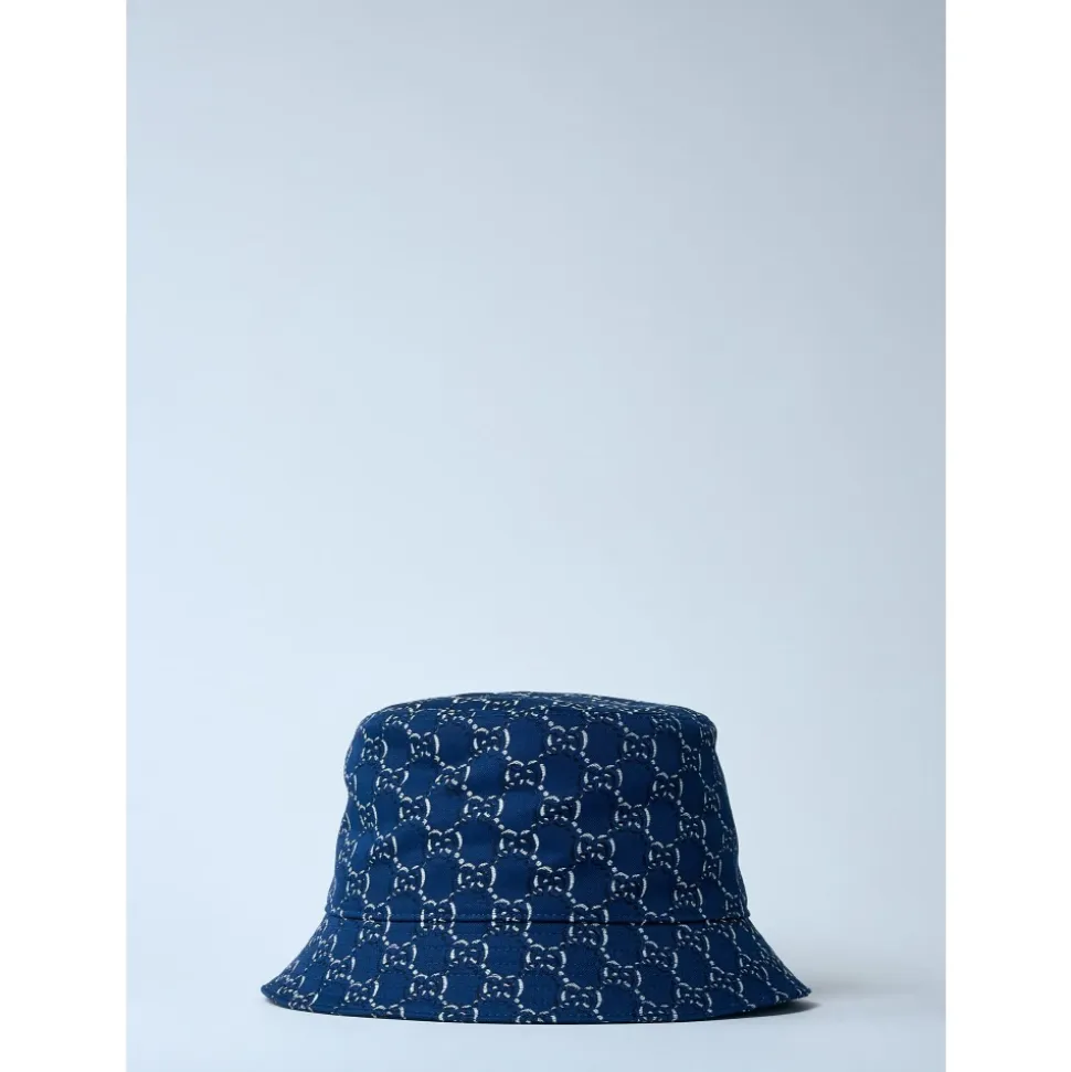 Logo Motif Cotton Twill Bucket Hat