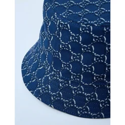 Logo Motif Cotton Twill Bucket Hat