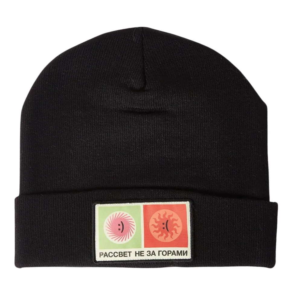 Logo Patch Beanie Hat