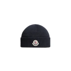 Logo-Patch Cotton Beanie