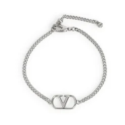 Logo Plaque Chain Bracelet