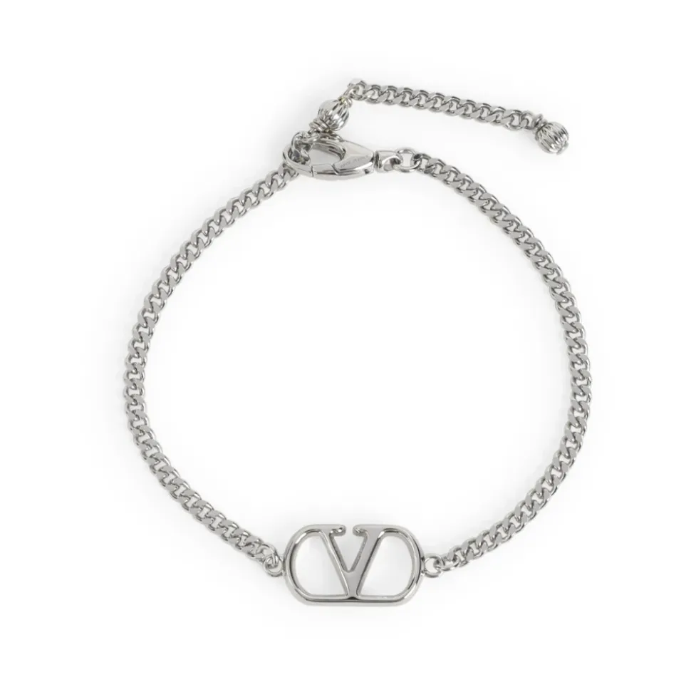 Logo Plaque Chain Bracelet
