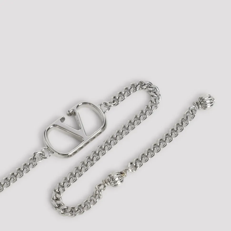 Logo Plaque Chain Bracelet