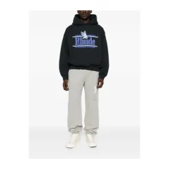 Logo-Print Pouch-Pocket Hoodie