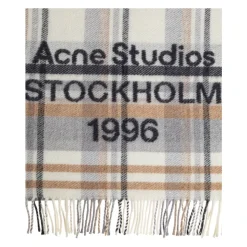 Logo Scarf with Fringe