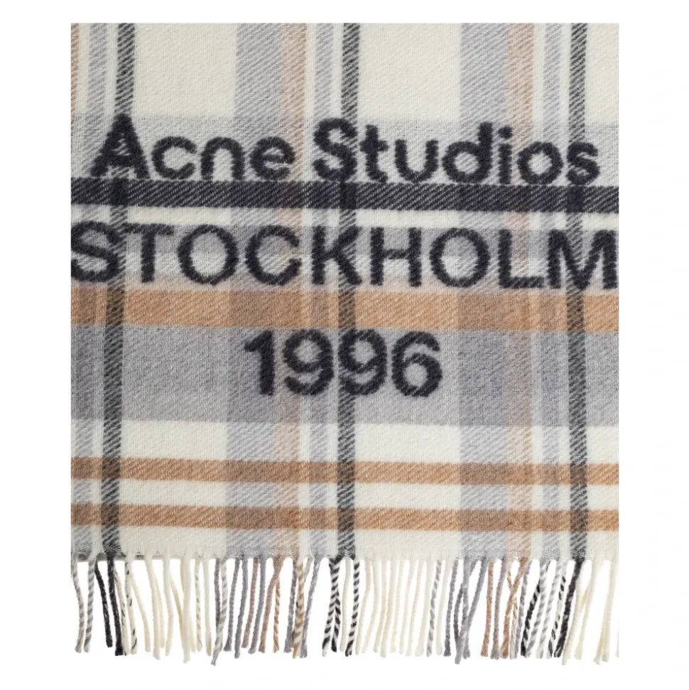 Logo Scarf with Fringe