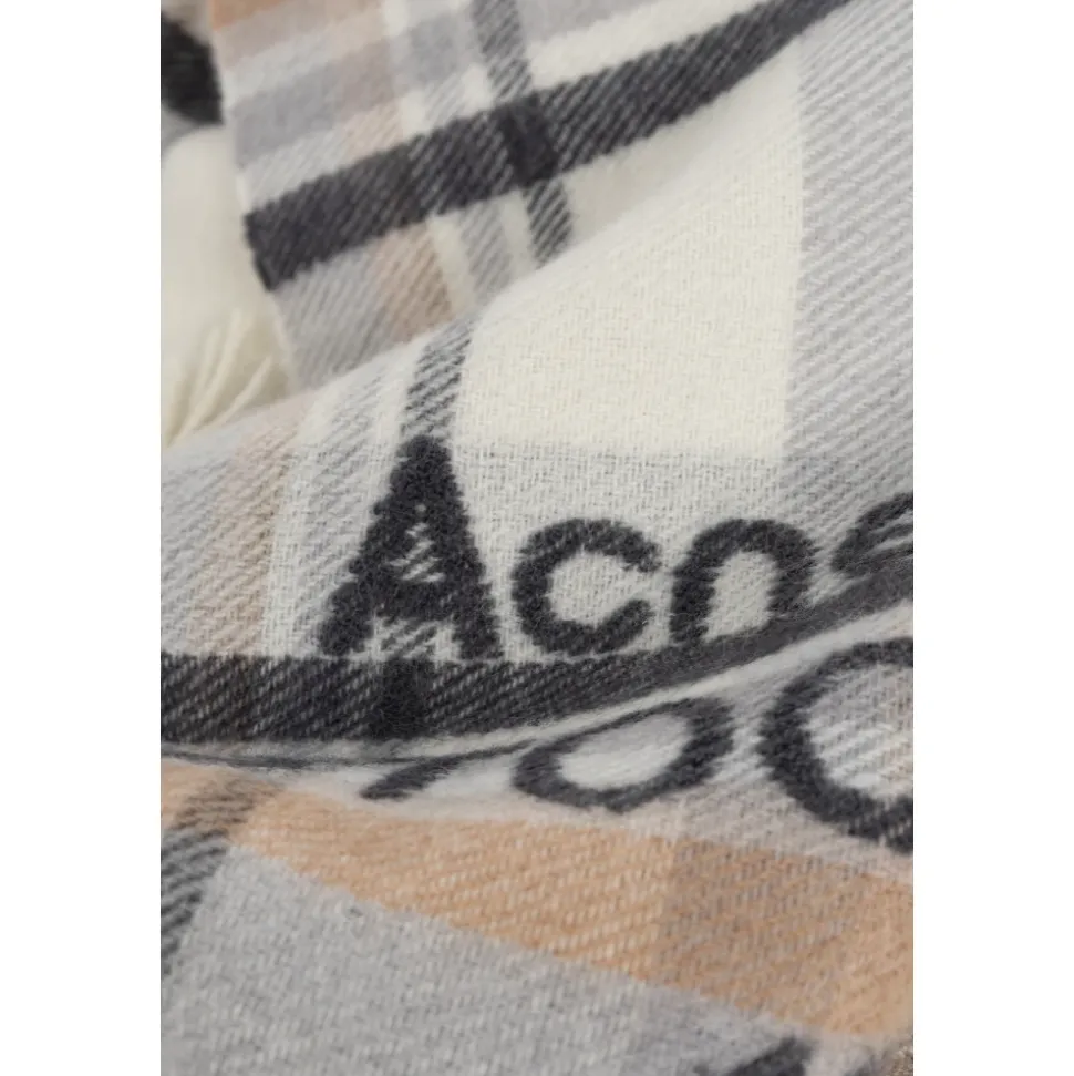 Logo Scarf with Fringe