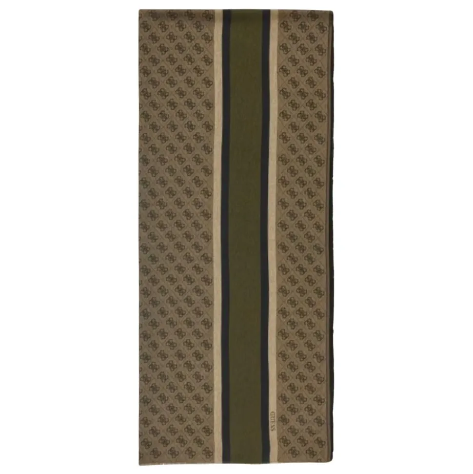 Logo Scarf with Fringed Edge